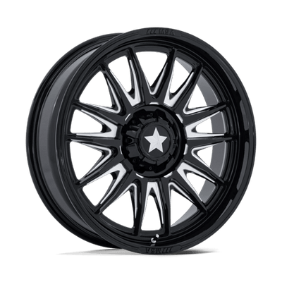 18x7 | 4x137 156 | 10 | 110.10 | MSA Offroad | GLOSS BLACK MILLED MA055BE18704A10