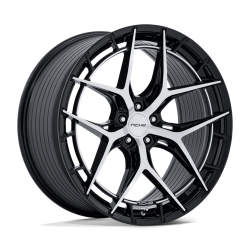 22x9 | 5x112 | 20 | 72.56 | Niche 1PC | GLOSS BLACK W MACHINED FACE NC286BD22905620