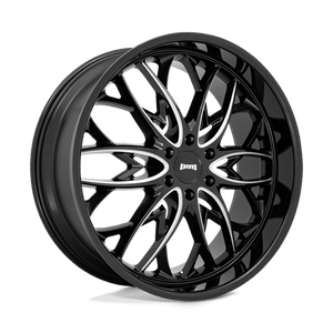 22x9.5 | 6x5.5 | 25 | 106.10 | DUB 1PC | GLOSS BLACK MILLED S263229584+25