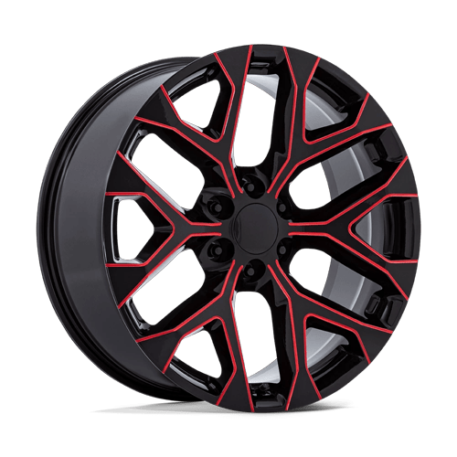 20x9 | 6x5.5 | 24 | 78.10 | Performance Replicas | GLOSS BLACK MILLED W RED TINT 177MR-295824