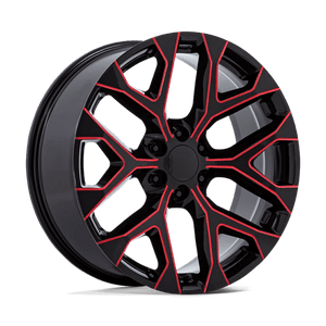 22x9 | 6x5.5 | 24 | 78.10 | Performance Replicas | GLOSS BLACK RED MILLED 177MR-2295824