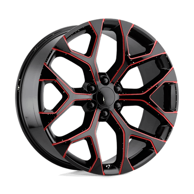 22x9 | 6x5.5 | 24 | 78.10 | Performance Replicas | GLOSS BLACK RED MILLED 176MR-2295824