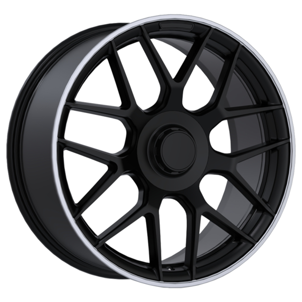 Replika R272 SATIN BLACK WITH MACHINED LIP 20X85 5x112