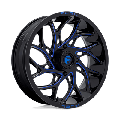18x7 | 4x156 | 13 | 132.00 | Fuel UTV | GLOSS BLACK MILLED CANDY BLUE D7781870A544