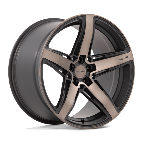 20x10.5 | 5x112 | 20 | 66.56 | Niche 1PC | MATTE BLACK W DOUBLE DARK TINT FACE M271200544+20