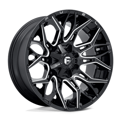 22x10 | 8x180 | -18 | 124.20 | Fuel 1PC | GLOSS BLACK MILLED D76922001847