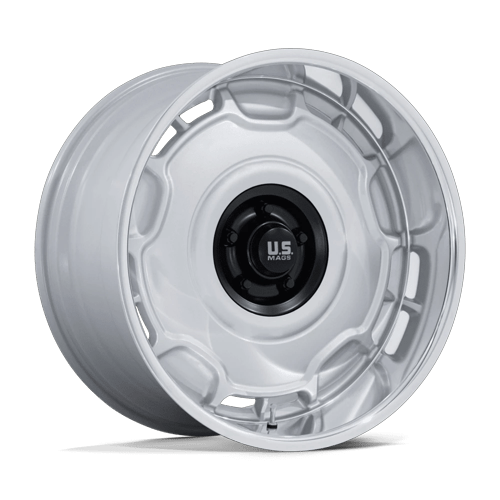 22x9 | 5x5.0 | 15 | 78.10 | US Mag 1PC | SILVER MATTE BLACK CENTER W DIAMOND CUT LIP UC146SD22905015