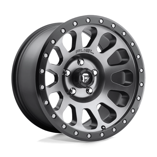 18x9 | 8x6.5 | 1 | 125.10 | Fuel 1PC | MATTE GUN METAL BLACK BEAD RING D60118908250