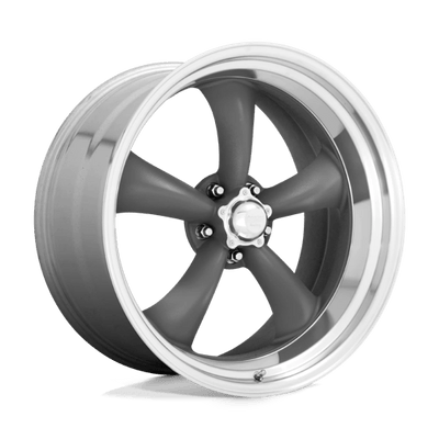 17x8 | 5x5.0 | 14 | 83.06 | American Racing Vintage | MAG GRAY W MACHINED LIP VN2157874