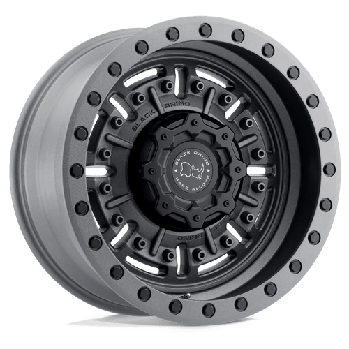 20x9.5 | 5x5.0 | -18 | 71.50 | Black Rhino Hard Alloys | TEXTURED MATTE GUNMETAL 2095ABR-85127G71