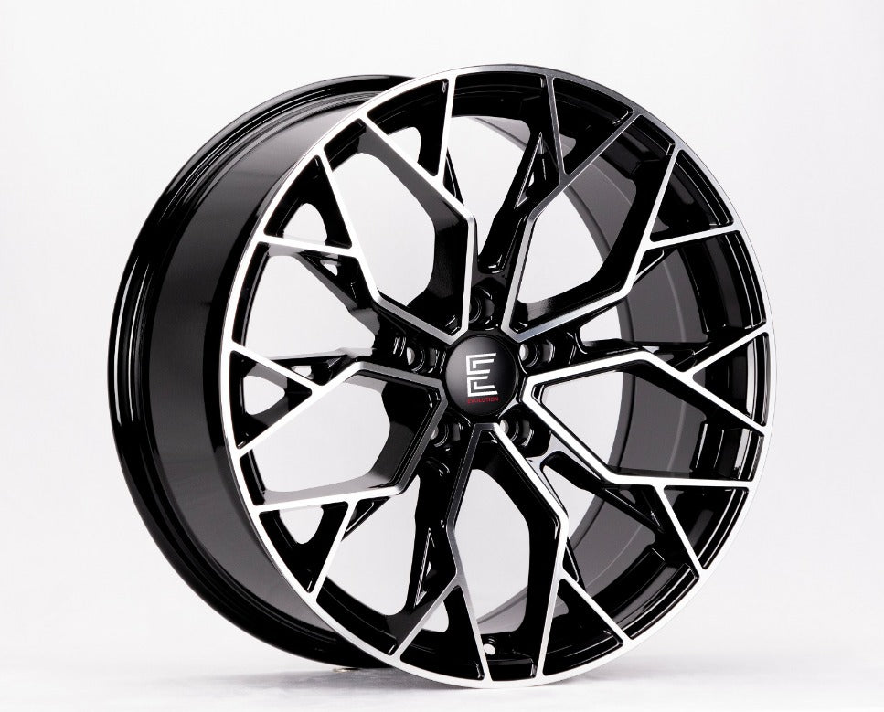 Evolution 2754 19X8.5 5x114.3 Gloss Black Machined