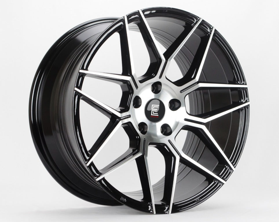 Evolution BY06 19X8.5 5x112 Gloss Black Machined Face