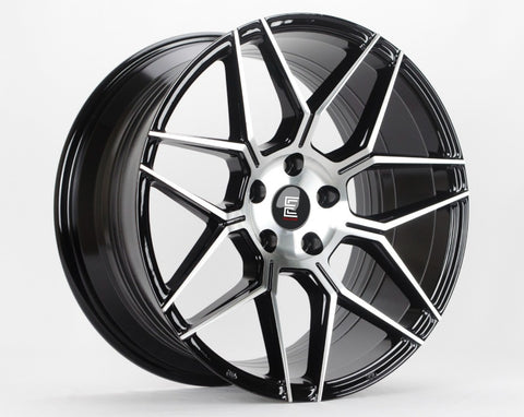 Evolution BY06 19X8.5 5x112 Gloss Black Machined Face