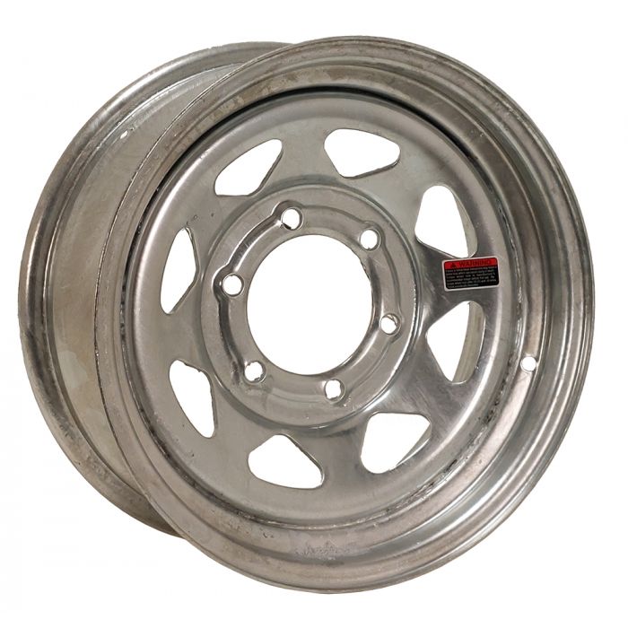 DTD Trailer Wheel 13x4.5 5-114.3 ET-3.3 8 Spoke Galvanised Trailer Wheel 13X45 5x114.3