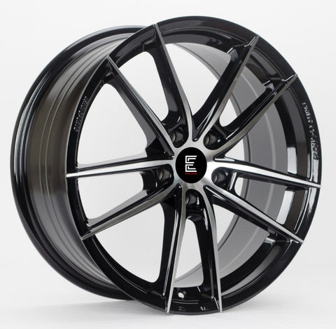 Evolution 2239 18X8 5x114.3 Gloss Black Machined Face