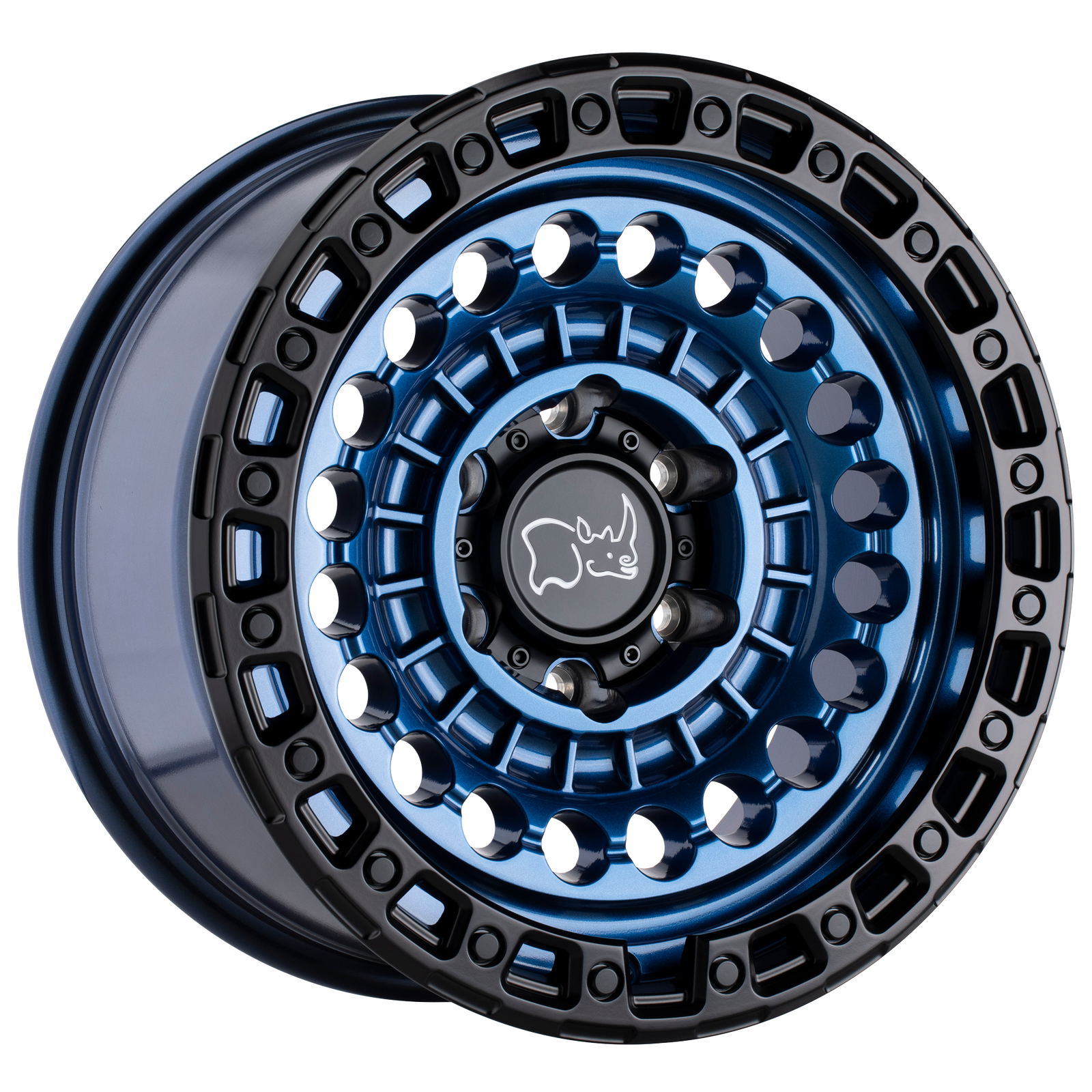 17x8.5 | 6x5.5 | -10 | 112.10 | Black Rhino Hard Alloys | COBALT BLUE W BLACK RING 1785STN-06140U12