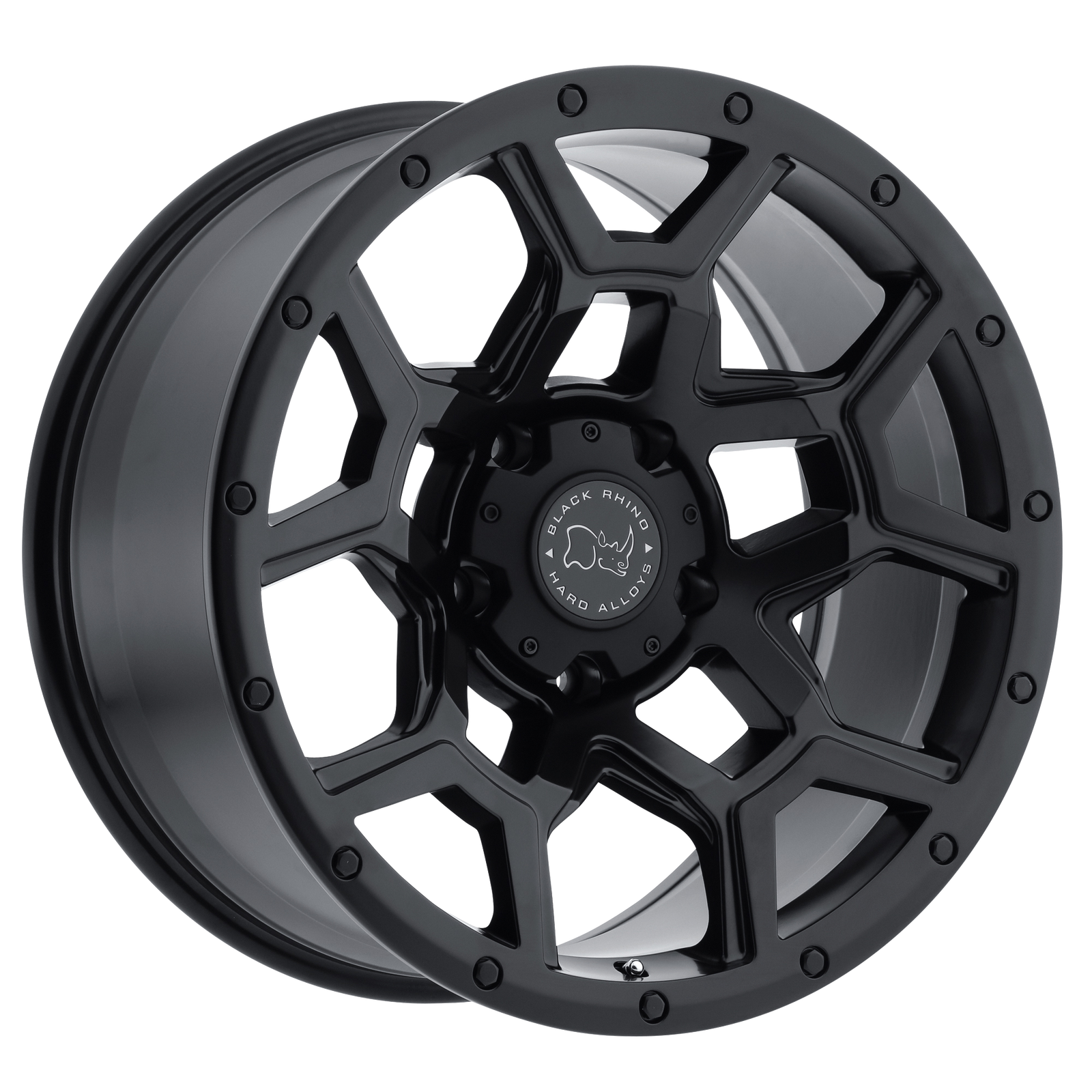 17x8 | 5x4.5 | 35 | 76.10 | Black Rhino Hard Alloys | MATTE BLACK 1780VRL355114M76
