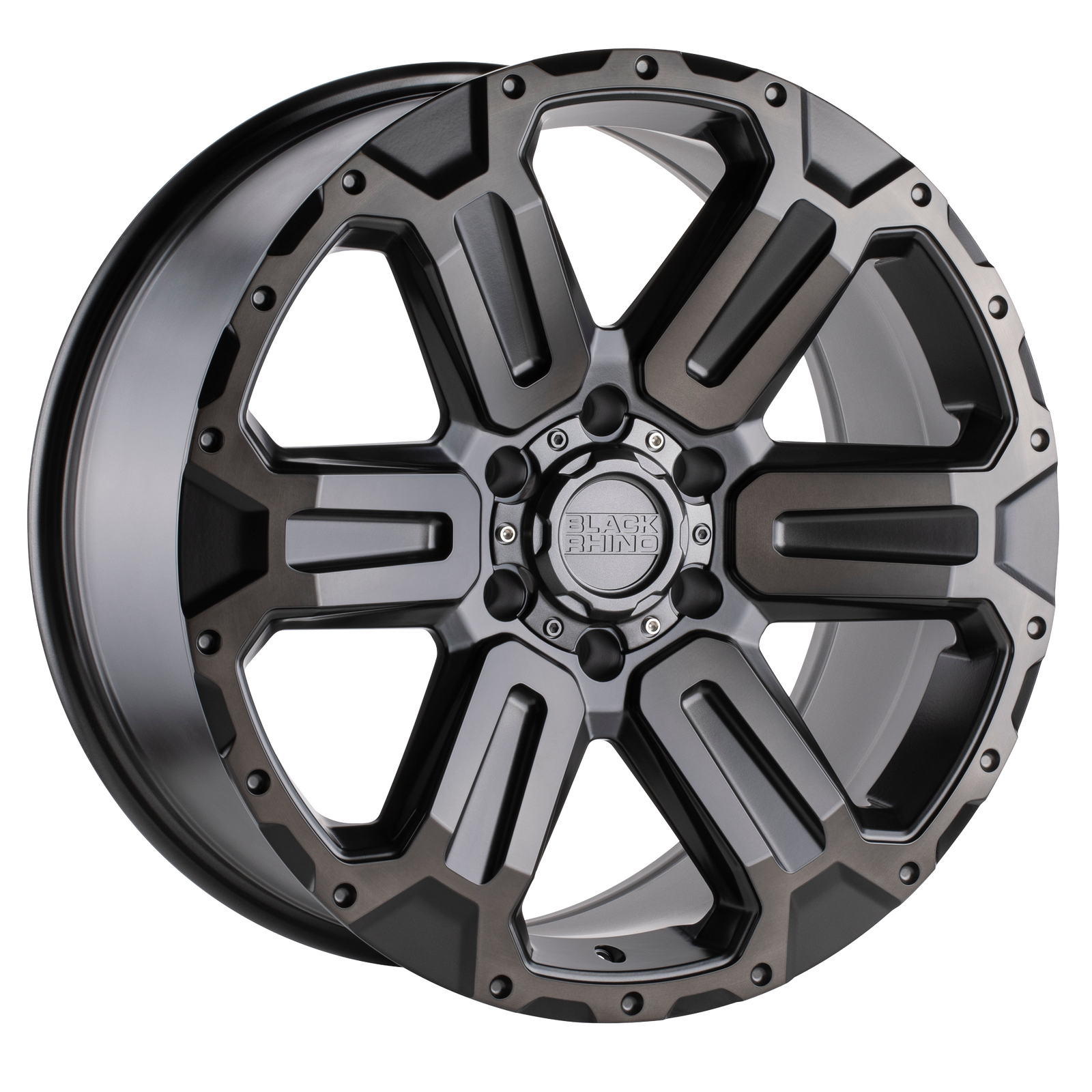 20x9 | 6x5.5 | 12 | 112.10 | Black Rhino Hard Alloys | MATTE GUNMETAL W BRUSHED FACE & GUNMETAL TINT 2090WKA126140G12