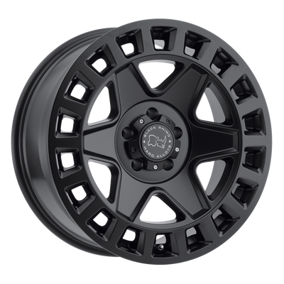 17x8 | 6x130 | 52 | 84.10 | Black Rhino Hard Alloys | MATTE BLACK 1780YRK526130M84