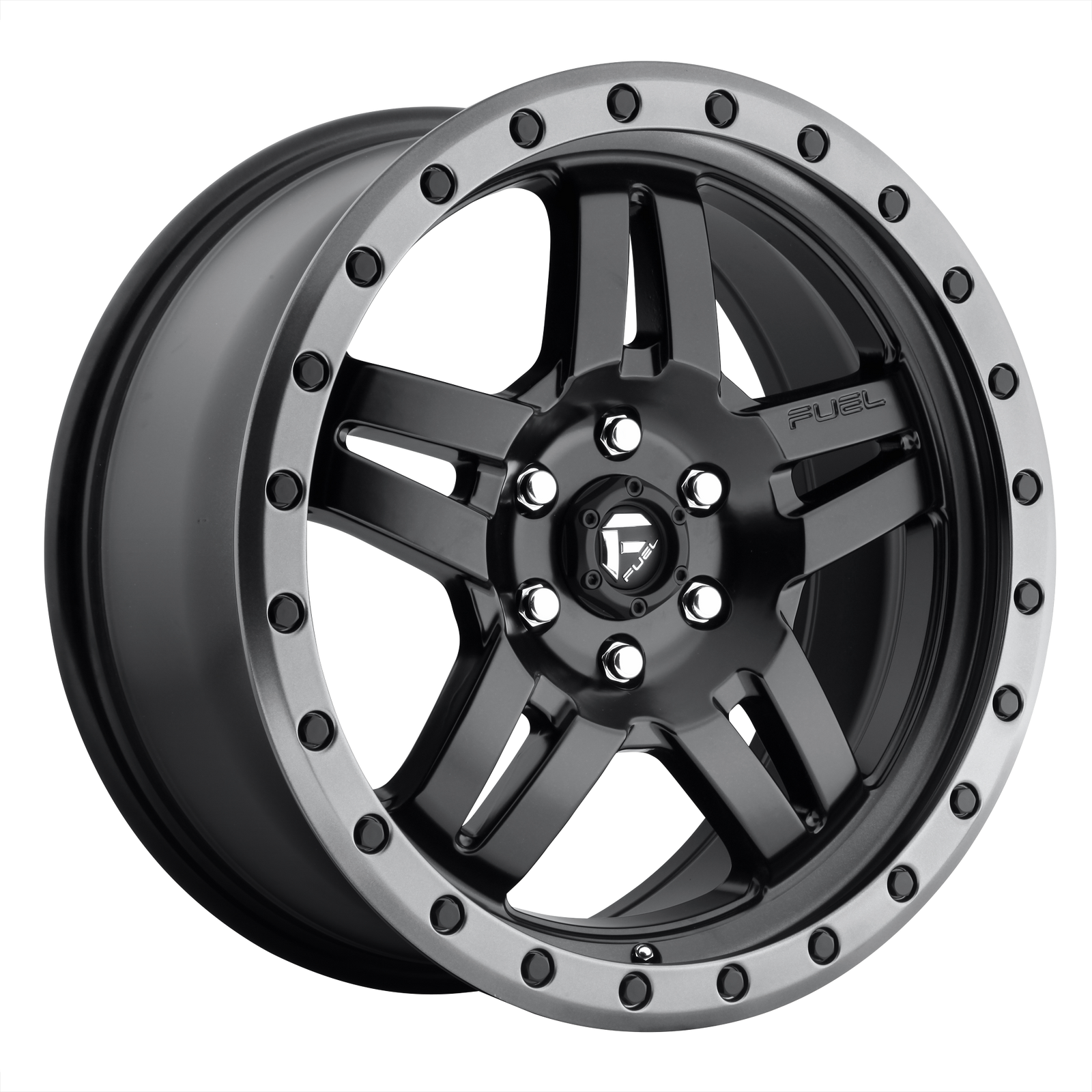 17x8.5 | 6x5.5 | -6 | 108.00 | Fuel 1PC | MATTE BLACK GUNMETAL RING D55717858345