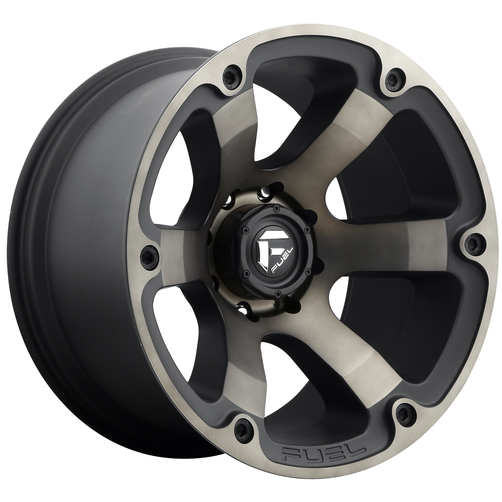 17x9 | 6x5.5 | -12 | 108.00 | Fuel 1PC | MATTE BLACK DOUBLE DARK TINT D56417908345