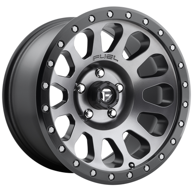 18x9 | 8x6.5 | 1 | 125.10 | Fuel 1PC | MATTE GUNMETAL BLACK BEAD RING D60118908250