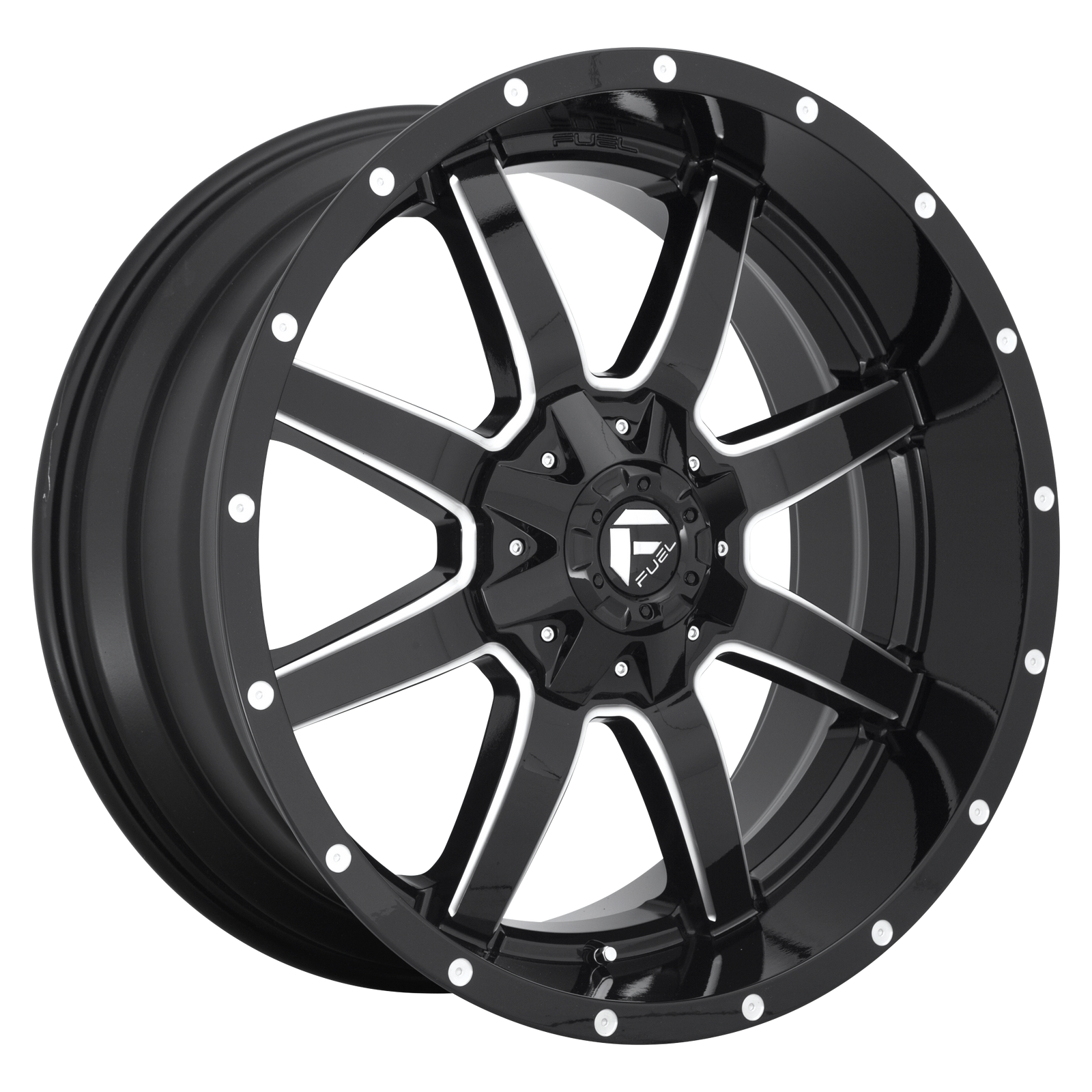 22x10 | 8x170 | 10 | 125.10 | Fuel 1PC | GLOSS BLACK MILLED D61022001757