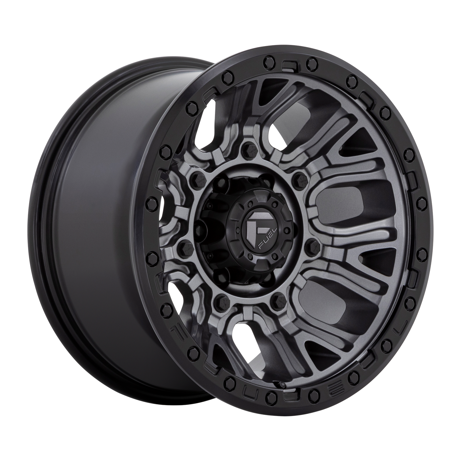 17x9 | 6x5.5 | -12 | 106.10 | Fuel 1PC | MATTE GUNMETAL W BLACK RING D82517908445