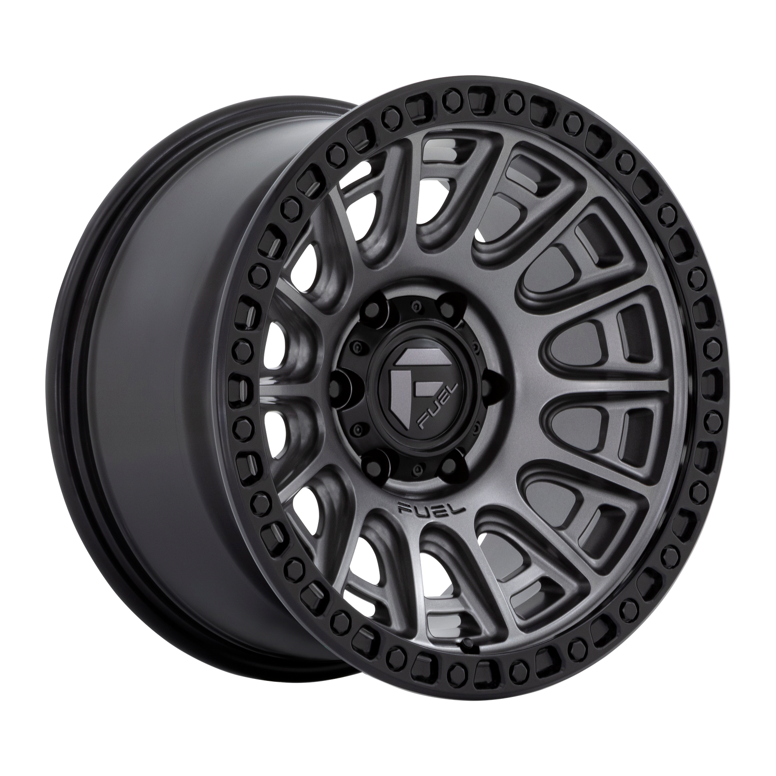 20x9 | 6x5.5 | 1 | 106.10 | Fuel 1PC | MATTE GUNMETAL W BLACK RING D83520908450