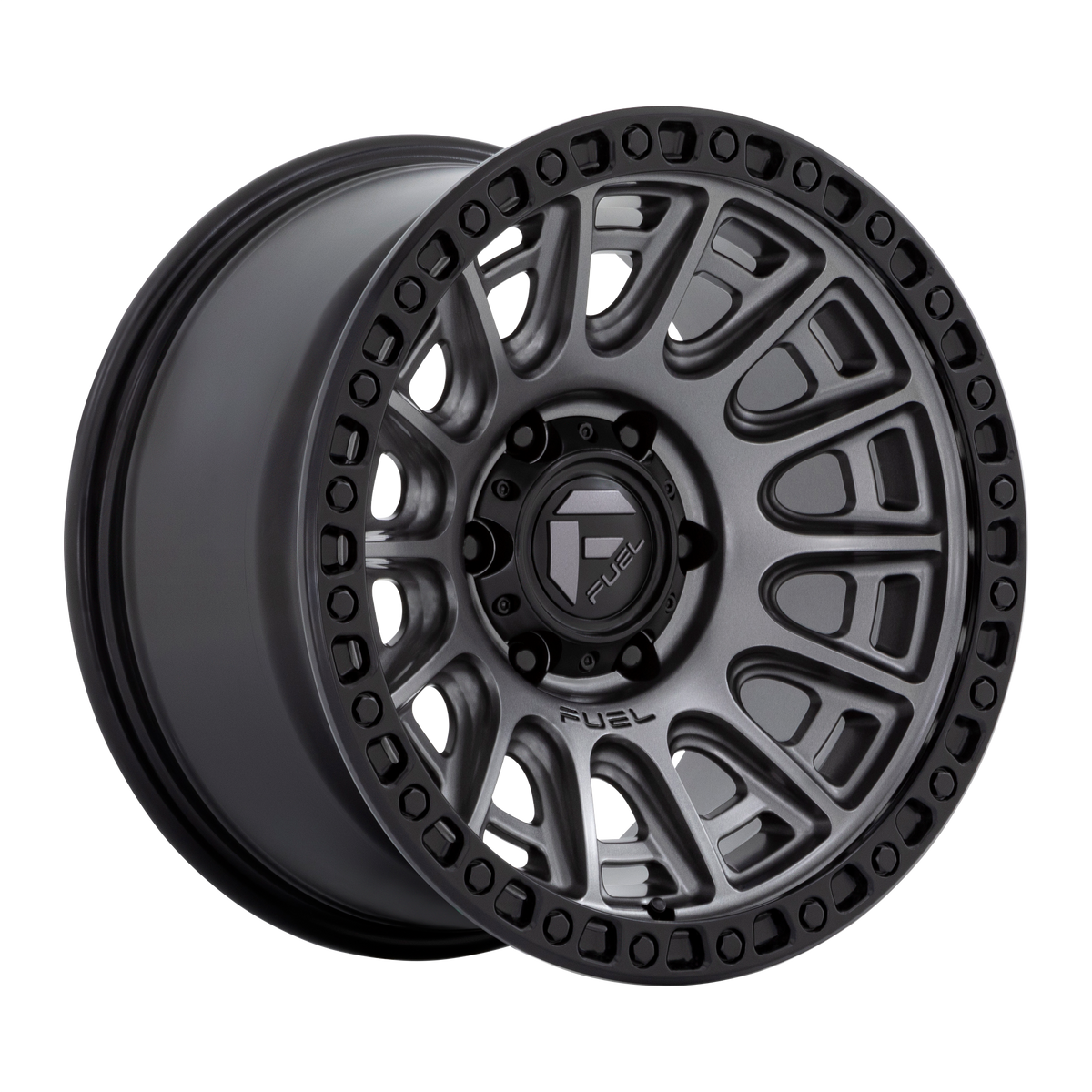 20x9 | 6x5.5 | 1 | 106.10 | Fuel 1PC | MATTE GUNMETAL W BLACK RING D83520908450