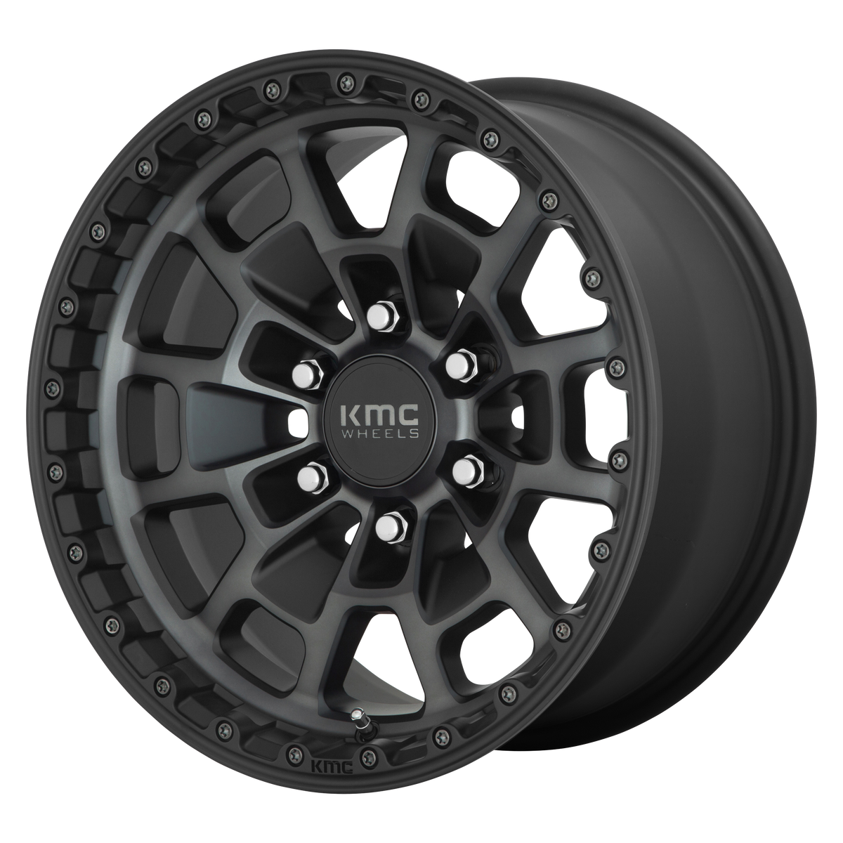 17x8.5 | 6x5.5 | 0 | 106.10 | KMC | SATIN BLACK W GRAY TINT KM71878568400