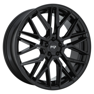 22x9 | 5x115 | 15 | 71.50 | Niche 1PC | GLOSS BLACK M224229090+15