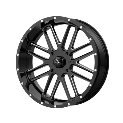 20x7 | 4x137 | 0 | 112.10 | MSA Offroad | GLOSS BLACK MILLED M35-020737M