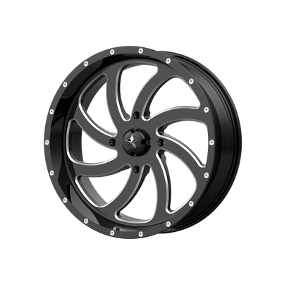 20x7 | 4x137 | 0 | 112.10 | MSA Offroad | GLOSS BLACK MILLED M36-020737M