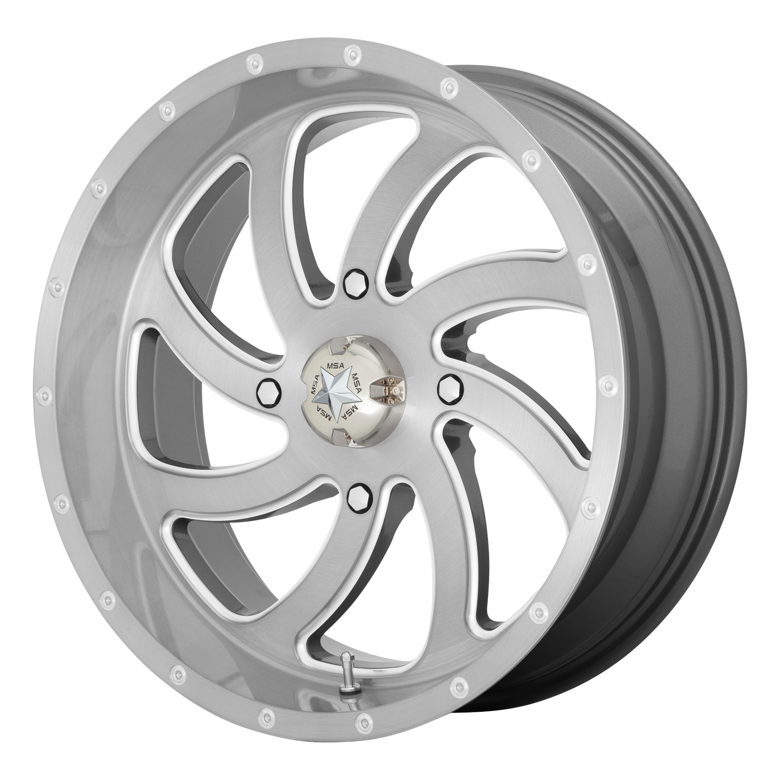18x7 | 4x137 | 0 | 112.10 | MSA Offroad | BRUSHED TITANIUM M36-018737TI