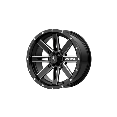 18x7 | 4x137 | 10 | 112.10 | MSA Offroad | GLOSS BLACK MILLED M41-018737