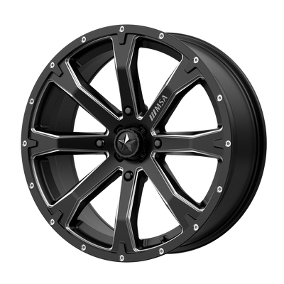 20x7 | 4x156 | 10 | 132.00 | MSA Offroad | SATIN BLACK MILLED M42-020756