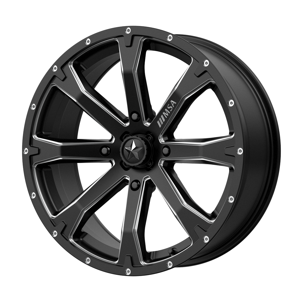 20x7 | 4x156 | 10 | 132.00 | MSA Offroad | SATIN BLACK MILLED M42-020756