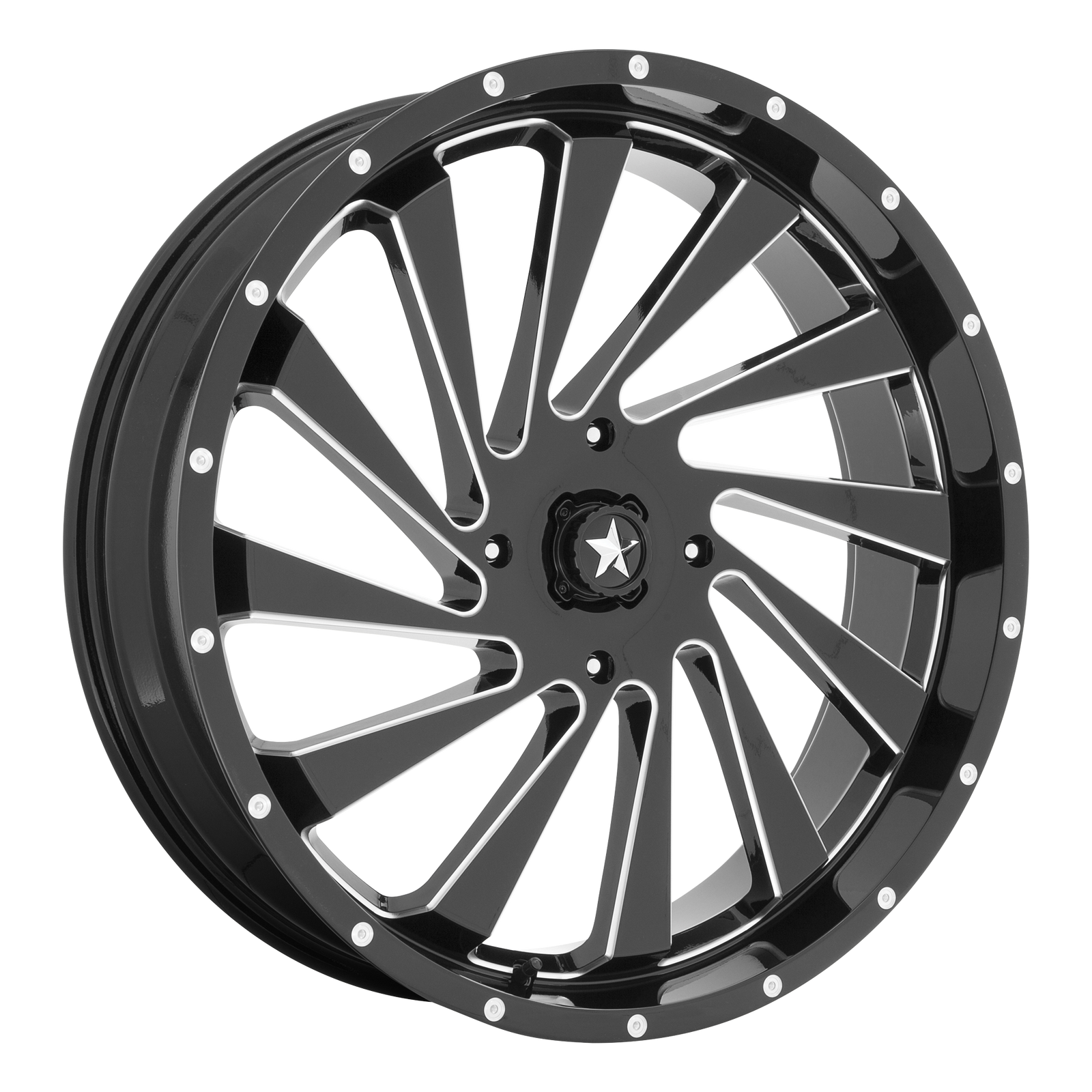 18x7 | 4x137 | 0 | 112.10 | MSA Offroad | GLOSS BLACK MILLED M46-018737M