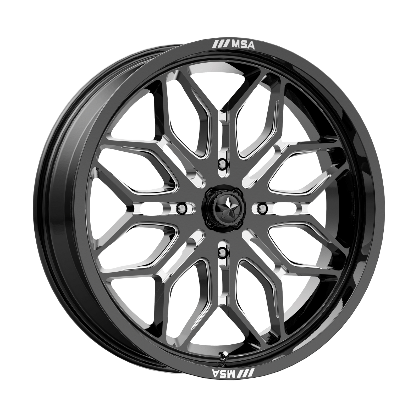 20x7 | 4x137 | 10 | 96.00 | MSA Offroad | GLOSS BLACK MILLED MA047BE20704810