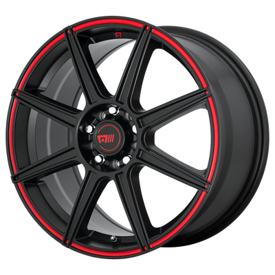 17x7 | 4x100 4.25 | 40 | 72.56 | Motegi | SATIN BLACK W RED STRIPE MR14277008940