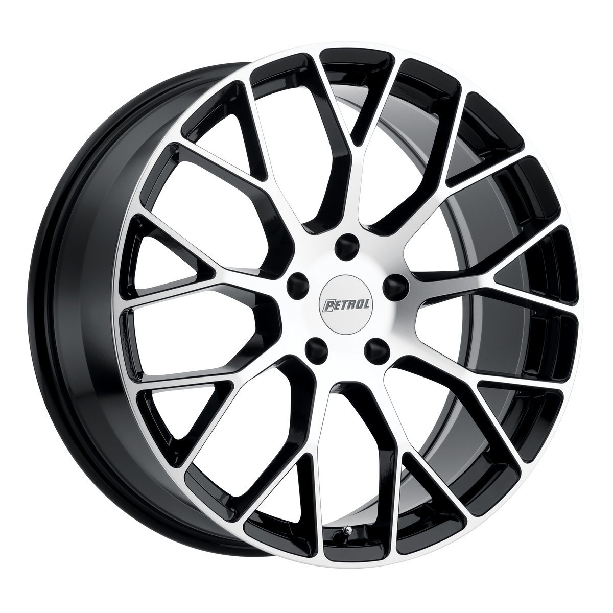 20x8.5 | 5x4.25 | 40 | 72.10 | Petrol | GLOSS BLACK W MACHINED CUT FACE 2085P2B405108F72