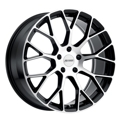 17x8 | 5x4.5 | 40 | 76.10 | Petrol | GLOSS BLACK W MACHINED CUT FACE 1780P2B405114F76