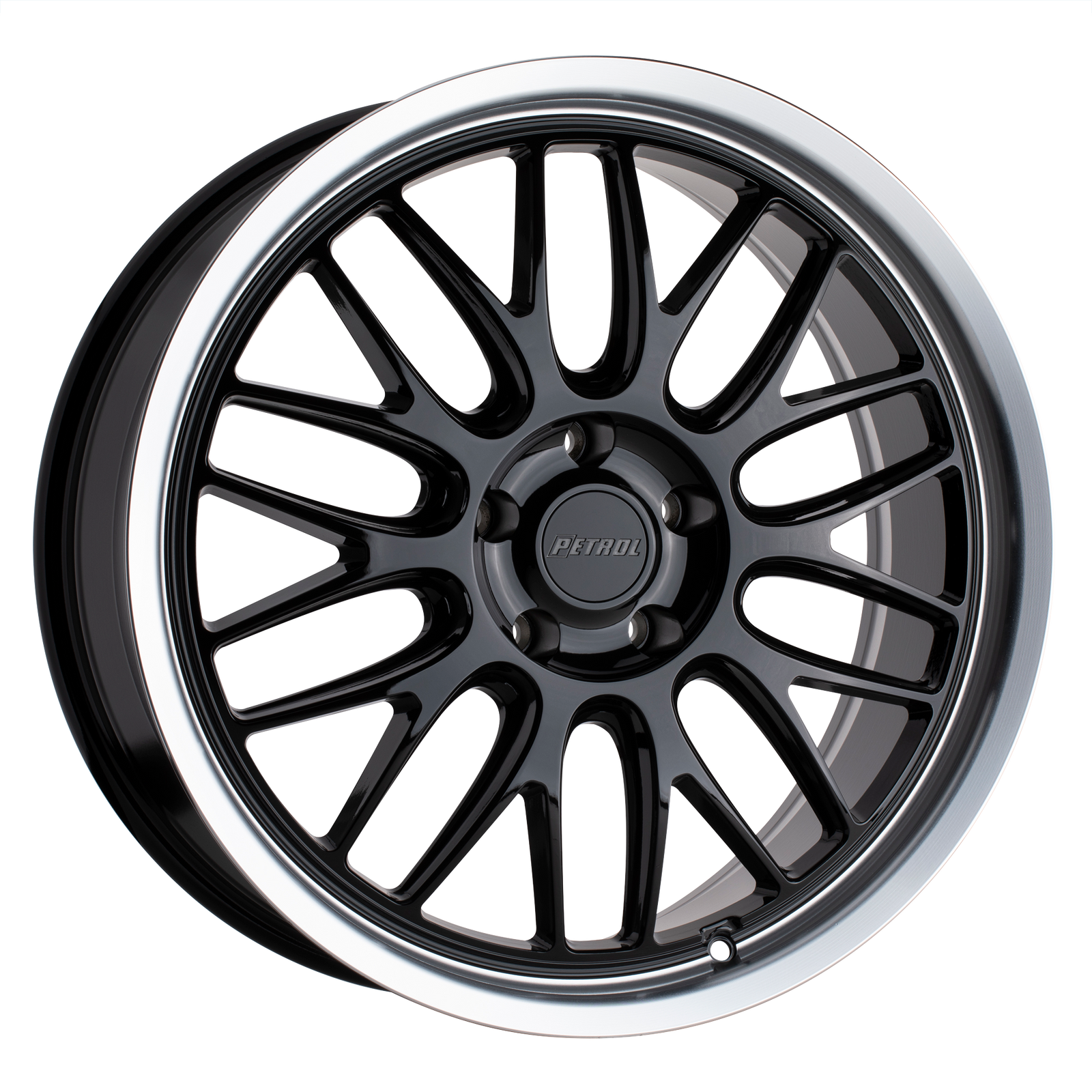 19x8 | 5x115 | 40 | 76.10 | Petrol | GLOSS BLACK W MACHINED CUT LIP 1980P4C405115B76