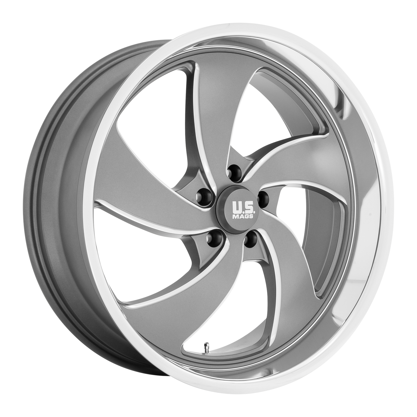 22x10.5 | 5x5.0 | 1 | 78.10 | US Mag 1PC | ANTHRACITE MILLED W DIAMOND CUT LIP U133220573+01L