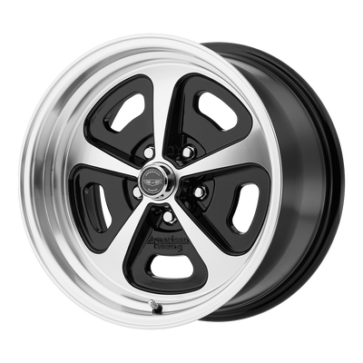 17x7 | 5x4.75 | 0 | 72.56 | American Racing Vintage | GLOSS BLACK MACHINED VN50177034500