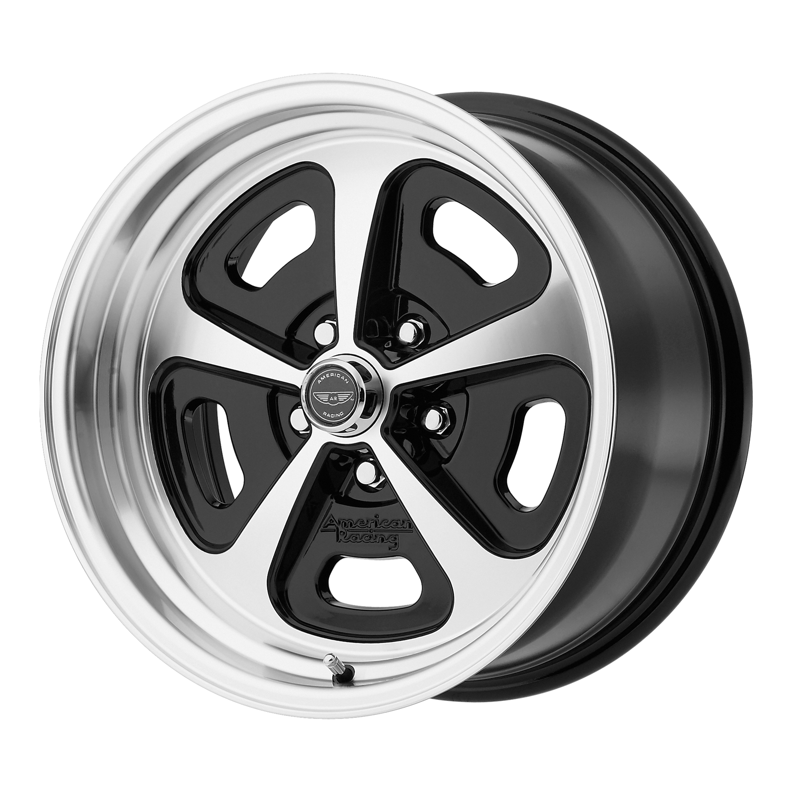 17x8 | 5x4.75 | 0 | 72.56 | American Racing Vintage | GLOSS BLACK MACHINED VN50178034500