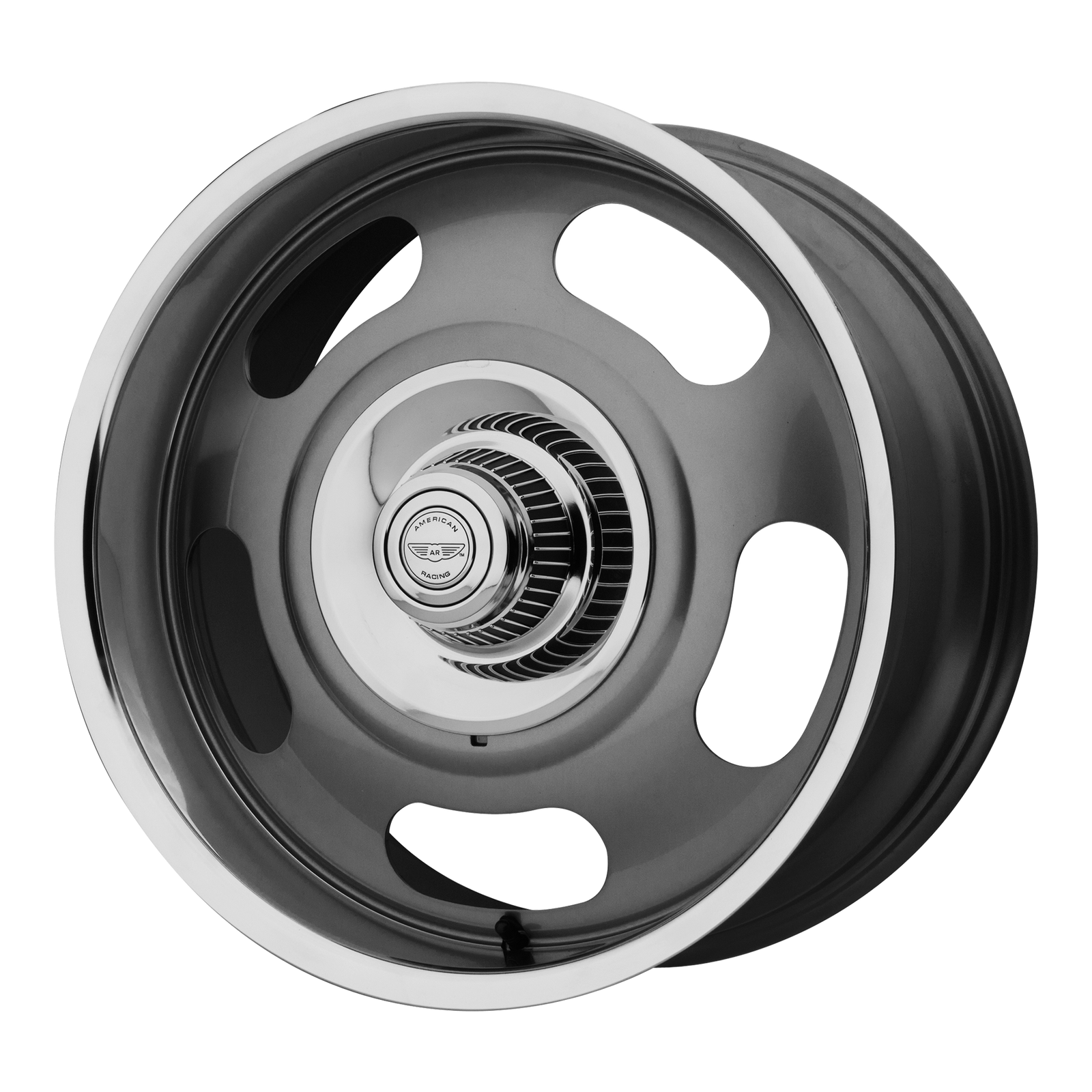20x9.5 | 6x5.5 | 0 | 106.10 | American Racing Vintage | MAG GRAY CENTER W POLISHED LIP VN50629568400