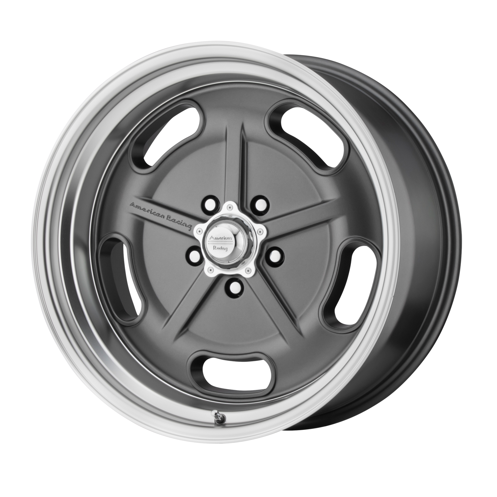 17x7 | 5x4.75 | 0 | 72.56 | American Racing Vintage | MAG GRAY W DIAMOND CUT LIP VN51177034400