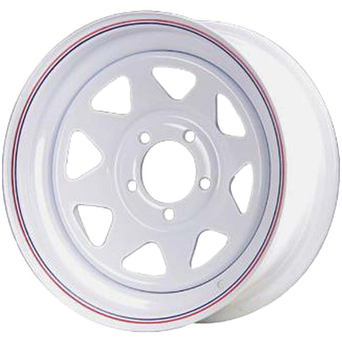 Carlisle 8-Spoke White Whl w/ Pin Stripe Wheel 15X60 6x139.7
